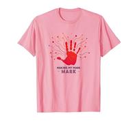 Making My Mark Handprint Artistic Expression T-Shirt, Men, Pink, L