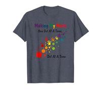 Making My Mark: Inspiring Rainbow Handprint Journey T-Shirt, Men, Heather Blue, M
