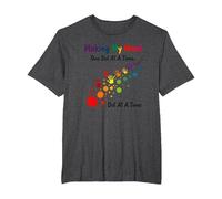 Making My Mark: Inspiring Rainbow Handprint Journey T-Shirt, Men's Big and Tall, Dark Heather Grey, 2X Tall