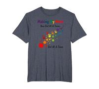 Making My Mark: Inspiring Rainbow Handprint Journey T-Shirt, Men's Big and Tall, Heather Blue, 2X Tall