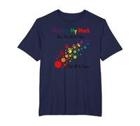 Making My Mark: Inspiring Rainbow Handprint Journey T-Shirt, Men's Big and Tall, Navy, 4X Tall