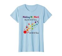 Making My Mark: Inspiring Rainbow Handprint Journey T-Shirt, Women, Baby Blue, 3XL