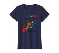Making My Mark: Inspiring Rainbow Handprint Journey T-Shirt, Women, Navy, S