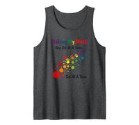 Making My Mark: Inspiring Rainbow Handprint Journey Tank Top, Men, Dark Heather Grey, XXL