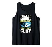 Making Peace with Every Cliff Trail Runner Hike Running Tank Top