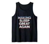 Making Sleep Great Again American Flag Letters Tank Top