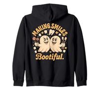 Making Smiles Bootiful Halloween Dentist Dental Hygiene Zip Hoodie
