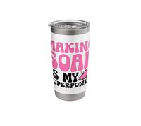Making Soap is My Superpower Soaps Soapmaking Stainless Steel Insulated Tumbler
