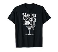 Making Spirits Bright Funny Bartender Mixology Christmas T-Shirt