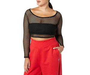 Making the Cut Season 3 Episode 2 Champion Collab Winning Look Long Sleeve Mesh Crop Top