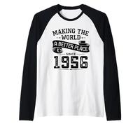 Making The World A Better Place Since 1956 Raglan Baseball Tee