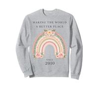 Making the World a Better Place since 2010 Women Birthday Sweatshirt