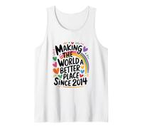 Making The World a Better Place Since 2014, 2014 Birthday Tank Top