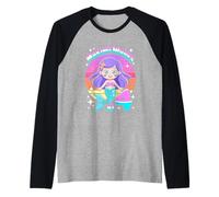 Making Waves At 4 Mermaid Birthday Girl Party Raglan Baseball Tee