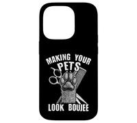 Making Your Pets Look Boujee Funny Dog Grooming Case for iPhone 14 Pro