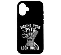 Making Your Pets Look Boujee Funny Dog Grooming Case for iPhone 16