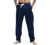MakingDa Men s Joggers Sweat Pants Cotton Gym Yoga Trousers Casual Drawstrings Elastic Waist Tracksuit Bottoms Running,DarkBlue S