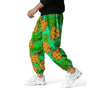 MakingDa Mens Baggy Floral Printed Hippie Trousers Flower Pattern Wide Leg Sweatpants Joggers Harem Pants 3D Patterned Hippy Bottoms for Beach Yoga Jogging Dance-8-3XL