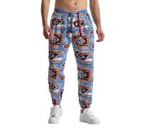 MakingDa Mens Hippy Trousers Cotton Baggy Printed Casual Harem Pants Colourful Patterned Yoga Hippie Bohemian Bottoms-JK60-3-M