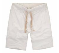 MakingDa Mens Joggers Shorts Cotton Gym Yoga Sweatpants Drawstrings Elastic Waist Pockets Running Work Home White S