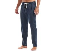 MakingDa Mens Joggers Sweatpants Cotton Gym Yoga Trousers Casual Tracksuit Pants with Pockets Work Sports Thin DarkBlue M