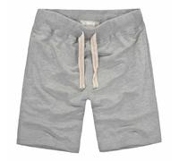 MakingDa Mens Summers Cotton Shorts Casual Soft Sports Shorts with Elastic Waist Pockets Joggers Athletic Yoga LightGrey M