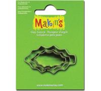 Makin's Clay Cutters 3/Pkg-Holly Leaf