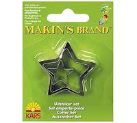 Makin's Clay Metal Cookie Cutters 3pcs - Stars 20, 30 & 40mm