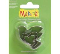 Makins M360-12Makin's Clay Cutters 3/Pkg-Dove,Silver