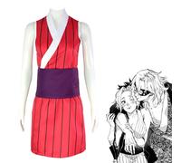 (Makio, XX-Large) Suma/Hinatsuru/Makio Cosplay Set - Demon Slayer Trio Uniforms with Shinobi Accessories