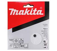 Makita 10 Pack - 80 Grit Sanding Discs For 5" Random Orbit Sanders - For Aggressive Sanding of Wood, Metal & Plastic | 8 Hole Hook-And-Loop Sandpaper