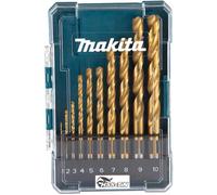 Makita 10 Piece HSS Tin Drill Bit Set