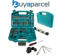Makita 101 Piece Drill Bit Holesaw Masonry HSS Drill Socket Flat Bit Set + Case