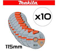 Makita B-12217-10 Thin Cut Off Wheel 115mm x 1mm x 22.23mm Pack of 10