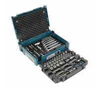 Makita 120Pc General Maintenance Kit Spanner Socket Mechanics Screwdriver Set