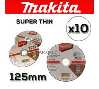 Makita 125mm Slitting Disc Set x10 Metal Stainless Steel Inox Сutting Wheel