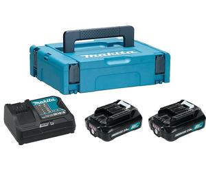 Makita 12V energy kit with 2 batteries of max 2.0 Ah and battery charger