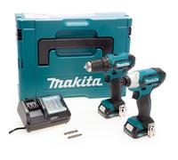 Makita 12Vmax CXT Impact Driver & Drill Driver Twin Pack 2 x 2.0Ah Batt CLX224AJ
