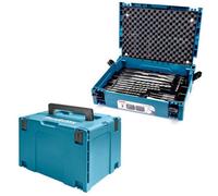 Makita 17 Piece Sds Plus Drill Bit + Bullet Cold Flat Chisel Set + Makpac 4 Case