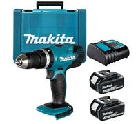 Makita DHP453F001 18v Combi Hammer Drill 2 x 3.0AH Battery in Carry Case