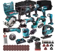 Makita 18V 10 Piece Combo Tool Kit 3 x 5Ah Battery & Accessorie Set T4TKIT-17226
