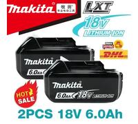 Makita 18V Battery 5Ah BL1850B Lithium ion Genuine Makita 18V Battery BL1850 BL1860 BL1860B BL1840B。 2PCS 5.0Ah