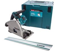 Makita 18V Brushless Plunge Saw, Cordless, Makita Drill, Power Tools Combo Kits with MAKPAC Case + 1.5M Guide Rail