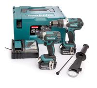 Makita 18V Combi Drill & Impact Driver Twin Pack 2 x 5.0Ah Batteries DLX2145TJ