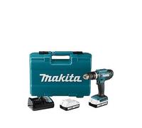 Makita 18V Cordless Combi Drill With & 74-Piece & Accessory Set & & 2X 2.0Ah Batteries One Colour