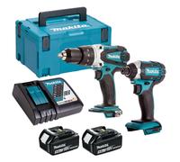 Makita 18V DHP458 Combi Drill & DTD152 Impact Driver 2 x 5.0Ah Battery & Charger