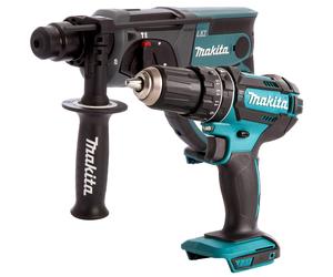 Makita 18V DHP482Z 2 Speed Combi Drill & DHR202Z SDS+ Rotary Hammer Body Only