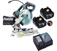 Makita 18V Dls600Z 165mm Cordless Brushless Double Bevel Mitre Saw 2 X 3Ah Batt