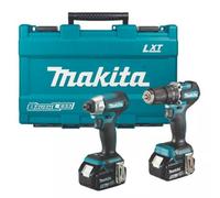 Makita 18V Dlx2414T01 Brushless Kit Dhp487 Hammer Drill Dtd157 Impact Driver 5Ah