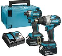 Makita 18V Dlx2528Tj Lithium Brushless Kit Dhp489 Drill + Dtd173 Impact 5.0Ah